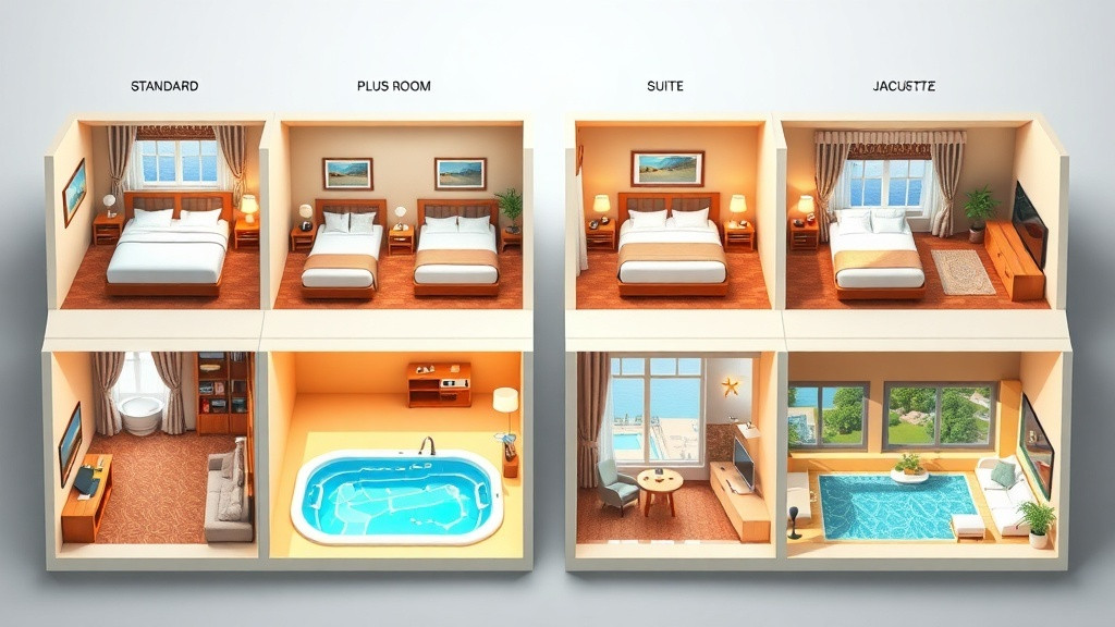 סוגי חדרים ומחירים – טבלת השוואה קצרה